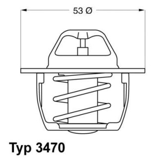 Термостат Mitsubishi Opel Renault Volvo WA3470.89D50 WAHLER 347089D50 (фото 1)