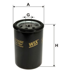 Фильтр топливный (h=124mm) WIX FILTERS 33358E (фото 1)