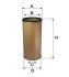 Фільтр повітряний /AM404W (WIX-Filtron) WIX FILTERS 42209E (фото 1)