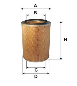 Фильтр воздушный МАЗ, КРАЗ (WIX-Filtron) WIX FILTERS 93345E