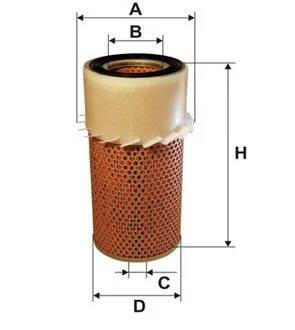 Фільтр повітряний MITSUBISHI AM430/ (WIX-Filtron) WIX FILTERS WA6104