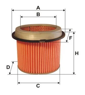 Фільтр повітряний MITSUBISHI COLT AM433/ (WIX-Filtron) WIX FILTERS WA6108