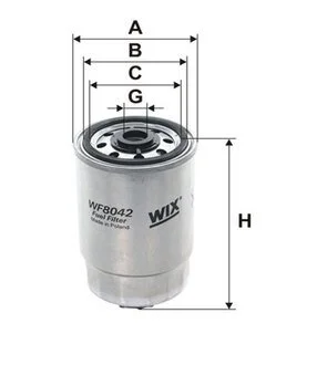 Фильтр топл. IVECO /PP837 (WIX-Filtron) WIX FILTERS WF8042