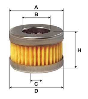 Фільтр топл. газ. обладнання LANDI /PM999/2 (WIX-Filtron) WIX FILTERS WF8342 (фото 1)