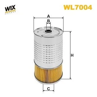 Фільтруючий елемент масляного фільтра WIX FILTERS WL7004