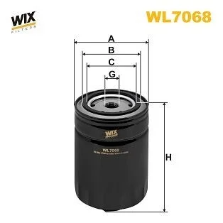 Фільтр масляний двигуна AUDI, VW /OP525 (WIX-Filtron UA) WIX FILTERS WL7068
