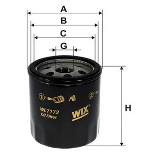 Фильтр масляный двигателя FORD, TOYOTA /OP618 (WIX-Filtron) WIX FILTERS WL7172