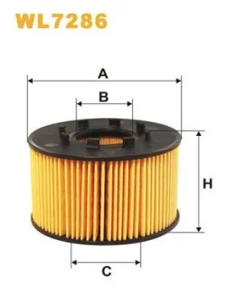 Фільтруючий елемент масляного фільтра FORD - TRANSIT WIX FILTERS WL7286