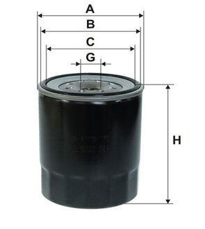 Фильтр масляный двигателя /OP636/1 (WIX-Filtron) WIX FILTERS WL7307 (фото 1)