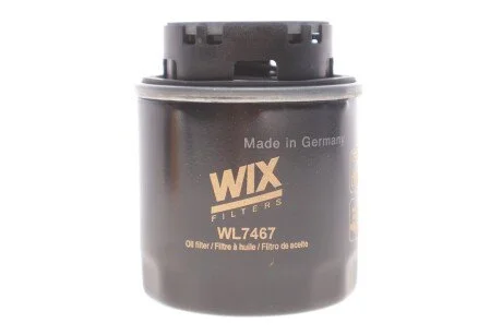 Фільтр масляний двигуна AUDI, VW, SKODA (WIX-Filtron) WIX FILTERS WL7467