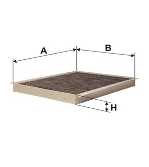 Фільтр салону /K1103A вугільний (WIX-Filtron) WIX FILTERS WP9117 (фото 1)