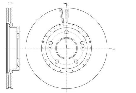 Тормозной диск перед Ceed/Elantra/Proceed (11-21) WOKING D6143410 (фото 1)