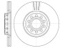 Гальмівний диск перед A4/A6/Passat/Superb (99-13) WOKING D659610 (фото 1)