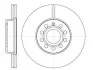Гальмівний диск перед A3/Caddy/Golf/Octavia/Superb 01- WOKING D6648.10 (фото 1)