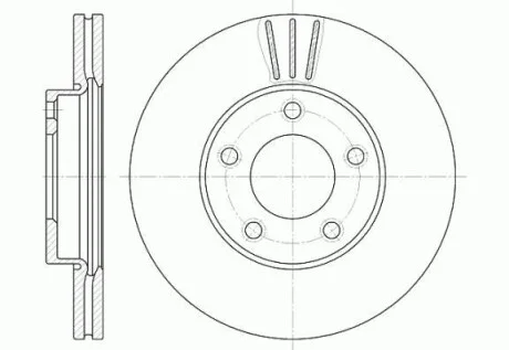 Гальмівний диск перед Mazda 5/3/Axela/Premacy (05-21) WOKING D667110