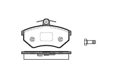 Колодки тормозные дисковые передние WOKING P0343.40 (фото 1)
