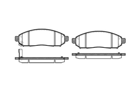 Колодки тормозные дисковые Nissan Navarra Pathfinder 05> / перед WOK WOKING P1062301