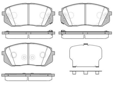 Колодки гальмівні WOKING P1202352