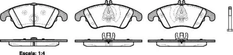 Колодки тормозные дисковые MB C204 E212 / перед Girling ver. (P12043.00) WOKING P1204300
