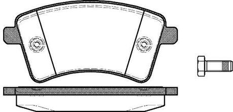 Колодки гальмівні дискові передні WOKING P12513.00 (фото 1)