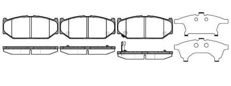 Колодки гальмівні WOKING P1281311