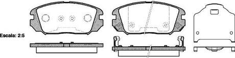 Колодки гальмівні дискові передні Honda Civic viii 1.6 05-,Hyundai Grandeur 2. WOKING P1304302