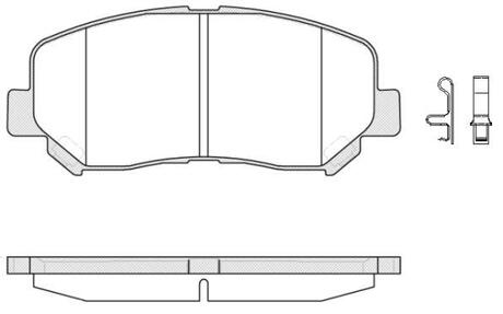 Колодки гальмівні дискові передні Mazda Cx-5 2.0 11-,Mazda Cx-5 2.2 11- (P1413 WOKING P1413302