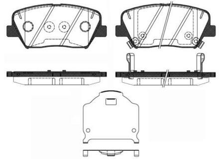 Колодки тормозные дисковые передние WOKING P1512302
