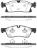 Колодки тормозные дисковые MB GL166 GLE166 ML166 11>15 15> / перед (P15303.10) W WOKING P1530310 (фото 1)