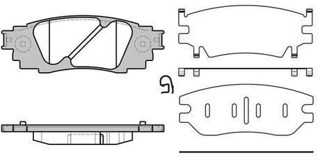 Колодки тормозные дисковые задние Lexus Rx (agl2_, ggl2_) 3.5 15- (P17363.10) WO WOKING P1736310 (фото 1)