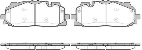 Колодки тормозные дисковые передние Audi Q7 3.0 15- (P17673.00) WOKING P1767300