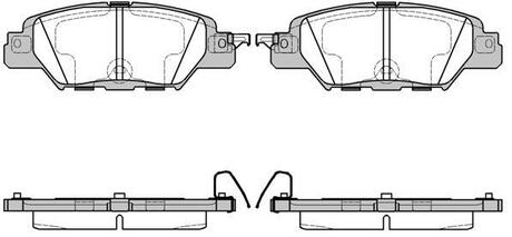 Тормозные колодки задние Mazda CX5 20-25 15- WOKING P1777300