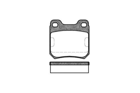 Гальмівні колодки зад Opel Omega/SAAB 9-5 20-30 87-03 WOKING P339340