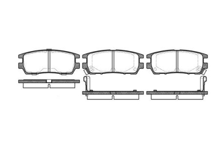 Колодки тормозные WOKING P505302