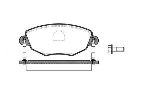 Колодки тормозные диск. перед. (Remsa) Ford Mondeo III (P6763.00) WOKING P676300 (фото 1)