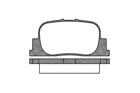 Колодки тормозные дисковые задние Geely Vision 1.5 05-,Lifan Solano 1.5 08- (P90 WOKING P901300 (фото 1)
