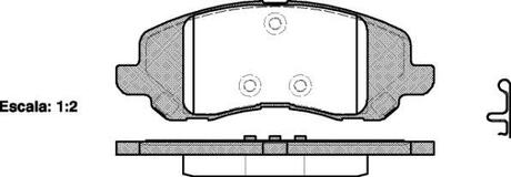 Колодки тормозные дисковые Mitsubishi ASX 10> / Dodge Caliber Avenger / перед (P WOKING P904320 (фото 1)