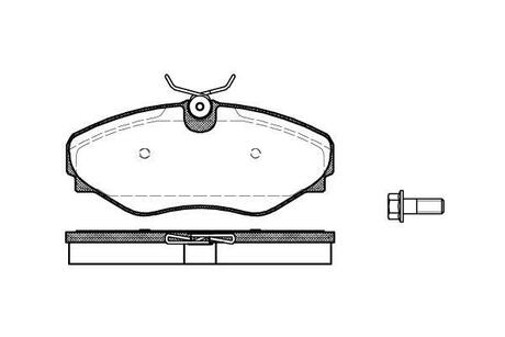Колодки гальмівні дискові передні WOKING P9343.20 (фото 1)