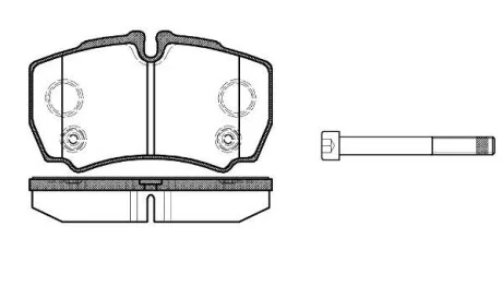 Колодки гальмівні диск задн (Remsa) Ford Tranzit 06>13 WOKING P949310