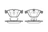 Колодки тормозные дисковые BMW 5e60 7e65 3e90 / перед (P9573.00) WOKING P957300 (фото 1)