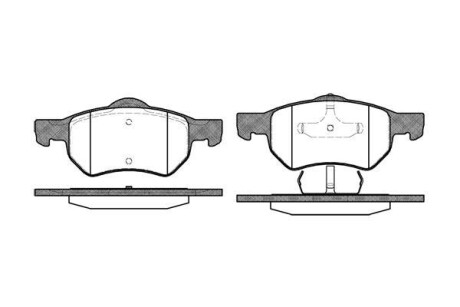 Колодки гальмівні WOKING P982300