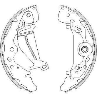 Колодки гальмівні бараб задн (Remsa) Hyundai H-1 08> WOKING Z4219.00