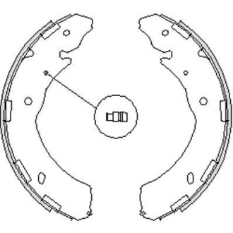 Колодки тормозные бараб. задн. (Remsa) Subaru Legasy Outback 09> / Mitsubishi L200 05> 15> WOKING Z4236.00