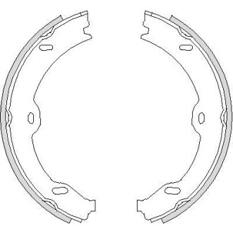 Колодки гальмівні гальма стоянки WOKING Z4708.00