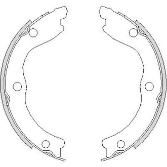 Колодки гальмівні барабанні WOKING Z4736.00