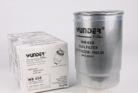 Фільтр паливний Wunder WB 658 (фото 1)