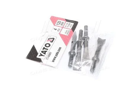 Набор из 4 зубил для пневмомолотка (про-во) YATO YT-09901