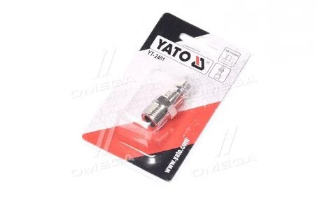 Быстросъемный наконечник с наруж. резьбой o = 3/8 "(про-во) YATO YT-2401