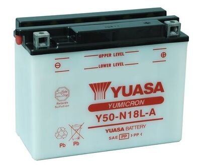 Аккумулятор кислотный 20Ah 240A YUASA Y50-N18L-A (CP)