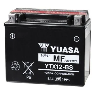Акумулятор сухозаряджений AGM 10Ah 180A YUASA YTX12-BS (CP)